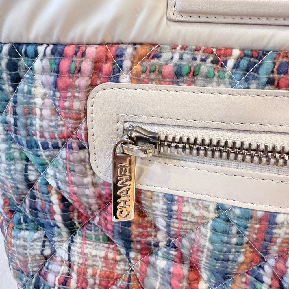 Chanel coco cocoon Multicolor Nylon tweed shoulder Bag - Picture 4 of 13